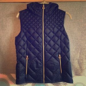 Michael Kors Navy Blue Puffer Vest